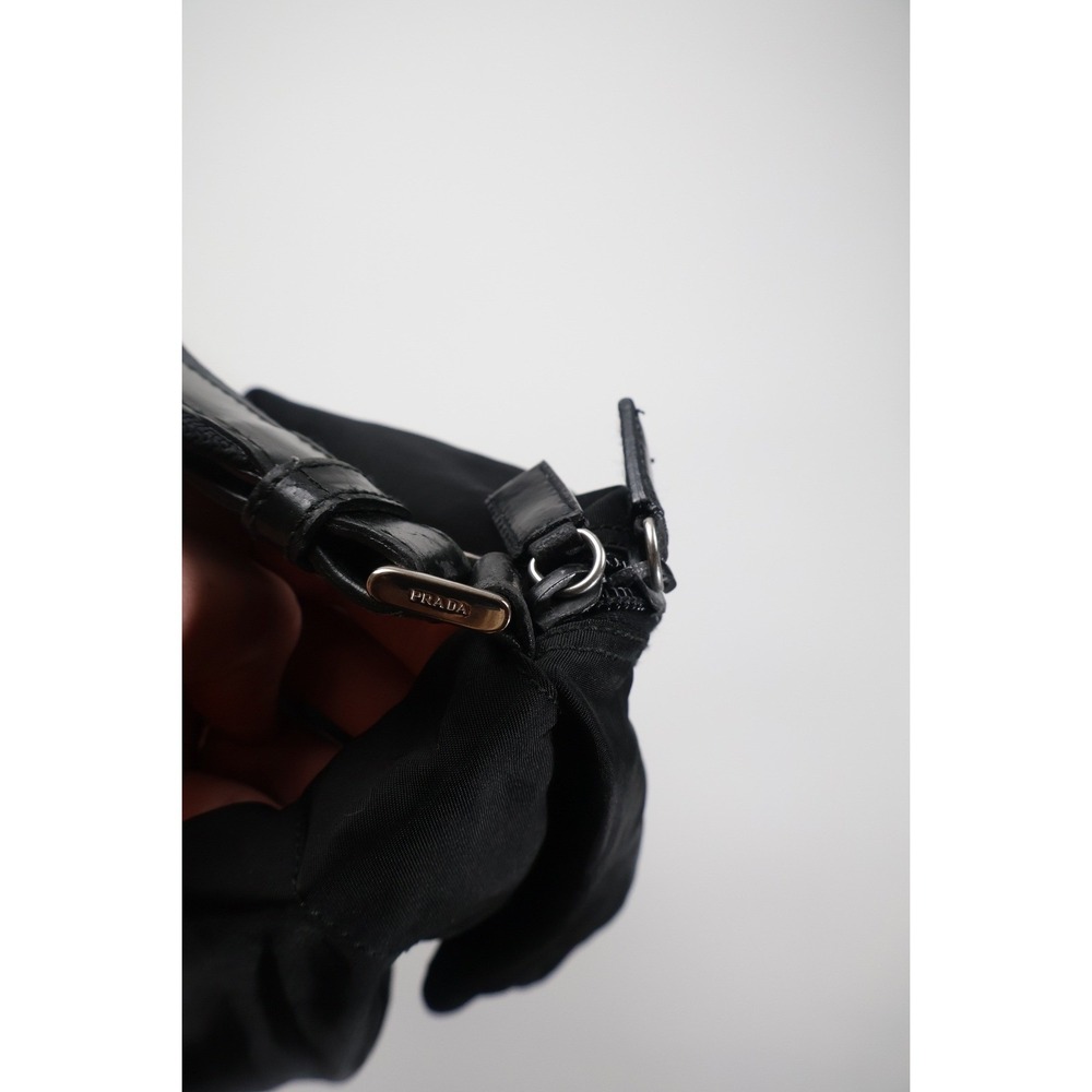 Prada Duffle Bag Nylon Black Travel Gym Weekender Carry On - Picture 6 of 16